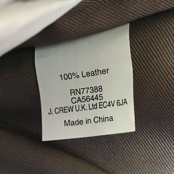 🌸 J. Crew Leather Envelope Bag / Clutch in Gold - Picture 7 of 12